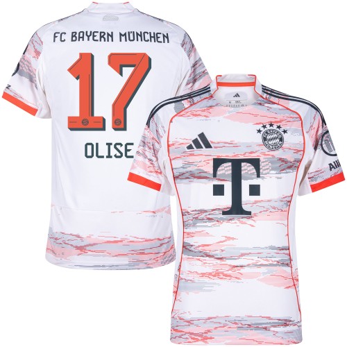 Bayern München Bortatröja Olise 17 2025–2026 Bayern München Bortatröja Olise 17 2025–2026